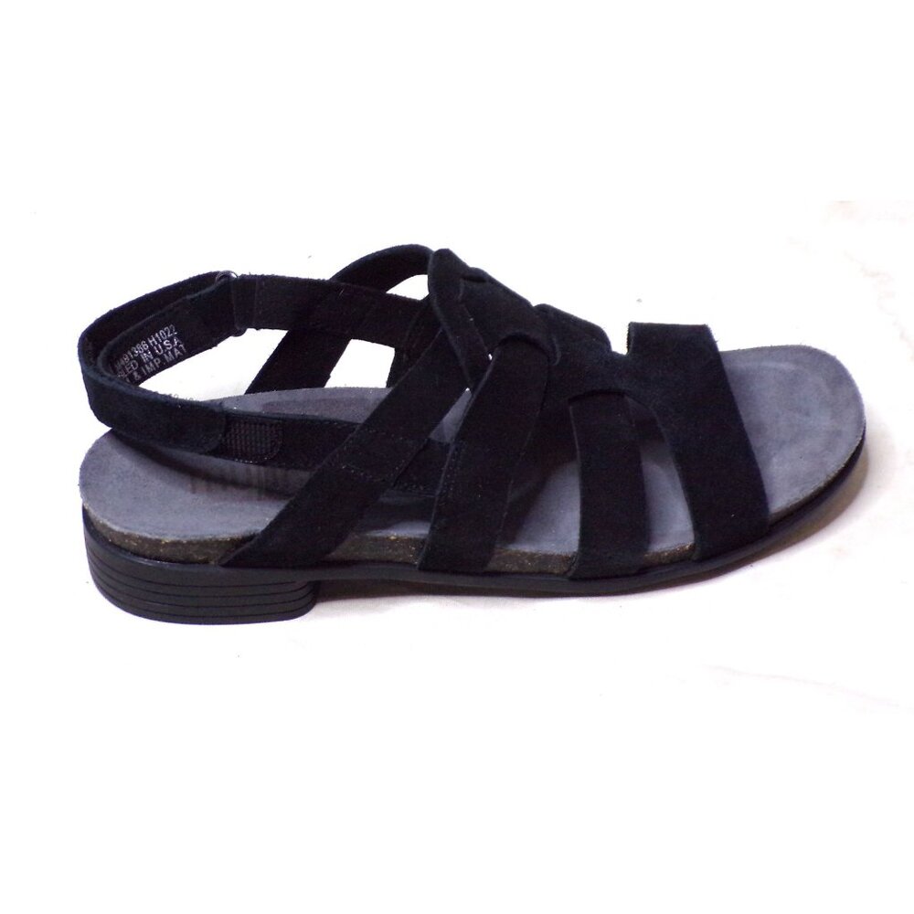 🆕MUNRO Corine Nubuck Comfort Sandals Shoes 8 Black - Picture 6 of 8